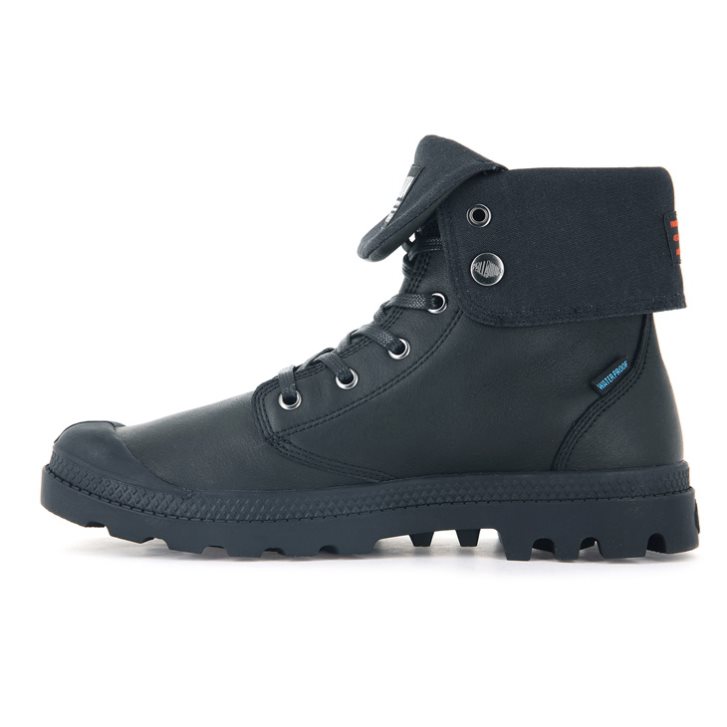 Dámské Boty Palladium Baggy Leather ESS WP Černé | CZ HAL-39O